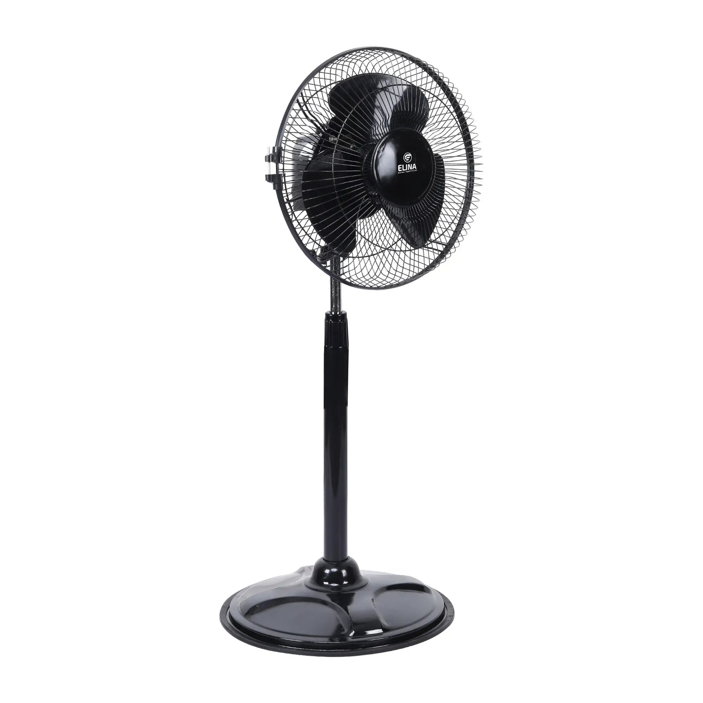 Elina Bullet Farrata Fan 12 Inch/ 300MM Sweep with 100W Full Copper Motor, Adjustable Height & Oscillation, Black