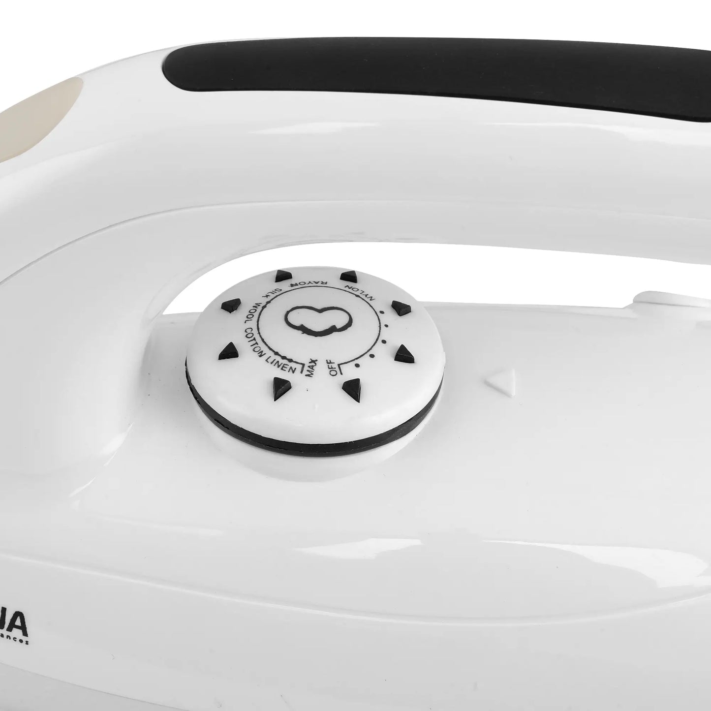 Elina 1000W Dry Iron with Handle Led Indicator, White