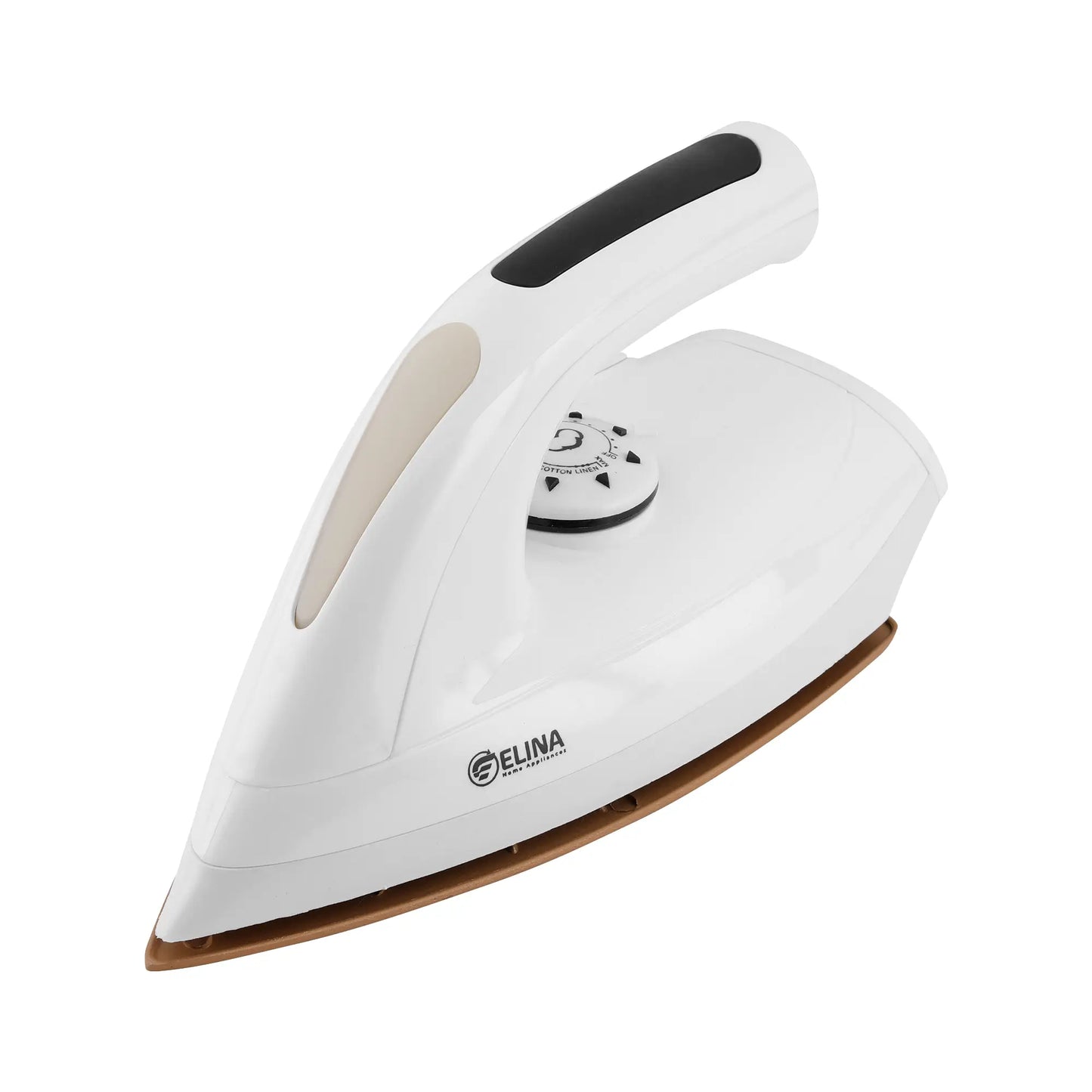 Elina 1000W Dry Iron with Handle Led Indicator, White