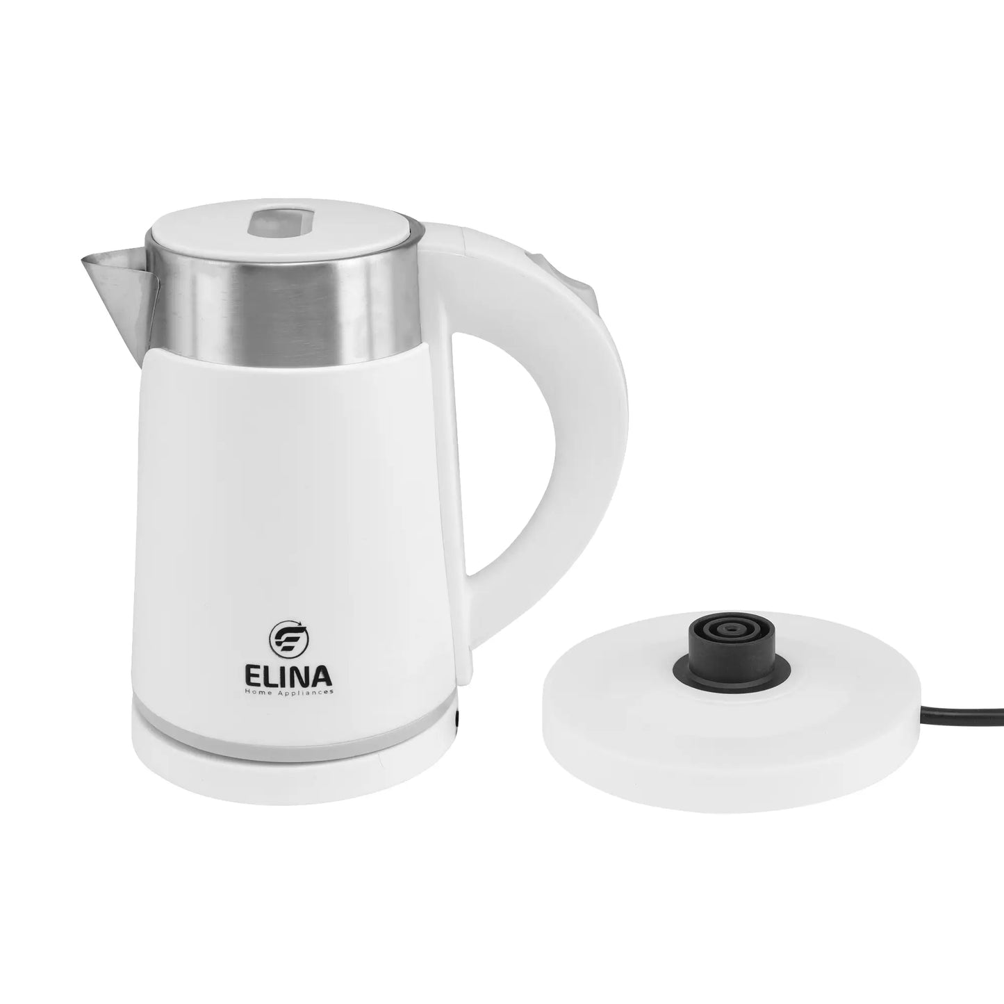 Elina Premium Electric Kettle, 0.8L, White