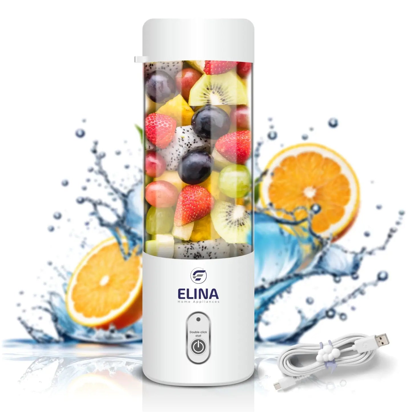 Elina Personal Portable Blender | 300ML | USB Rechargeable