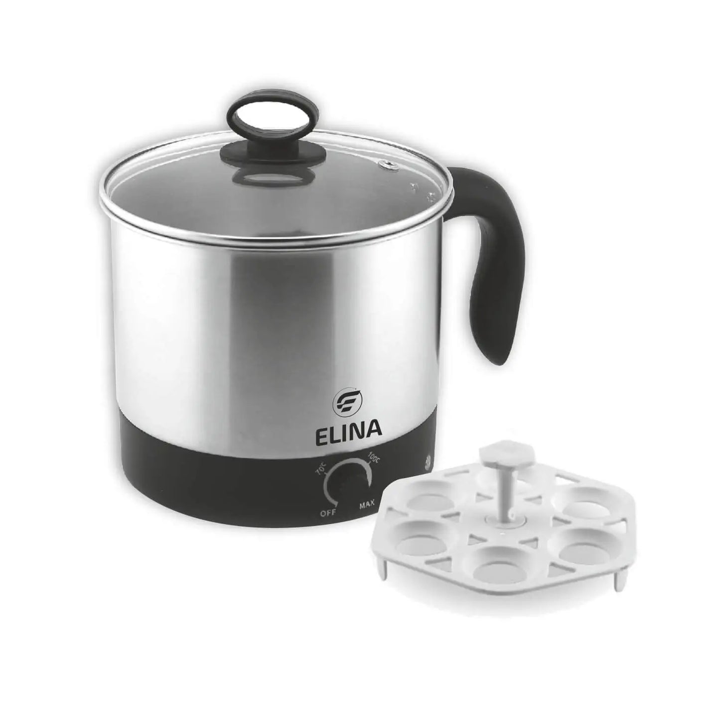Elina 600W Multi Purpose Kettle, 1.5L, Silver