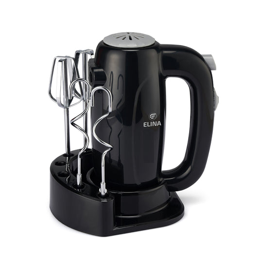 Elina 150W Copper Motor Hand Mixer with Stand, Black