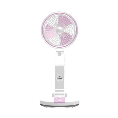 Elina Foldable USB Rechargeable Fan with LED Light
