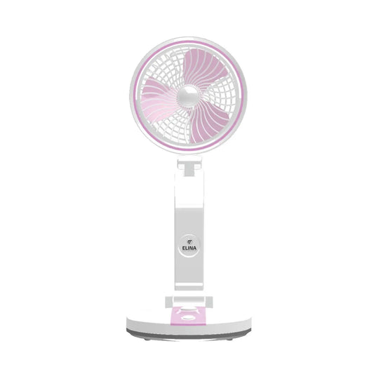 Elina Foldable USB Rechargeable Fan with LED Light