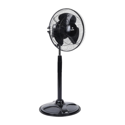 Elina Bullet Farrata Fan 12 Inch/ 300MM Sweep with 100W Full Copper Motor, Adjustable Height & Oscillation, Black