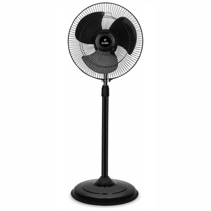 Elina Bullet Farrata Fan 12 Inch/ 300MM Sweep with 100W Full Copper Motor, Adjustable Height & Oscillation, Black
