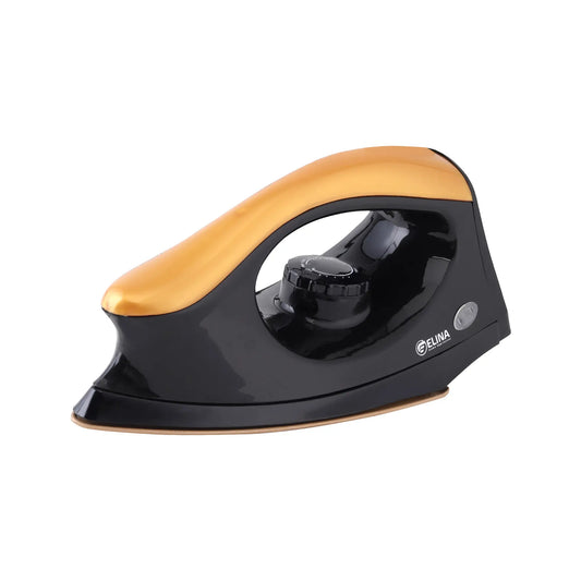 Elina 1000W Dry Iron, Golden/Black