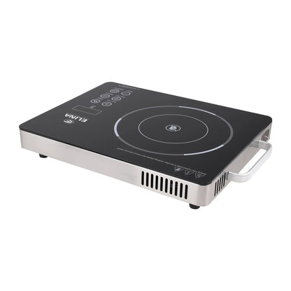 Elina 2200W Radiant Infrared Glass Induction Cooktop, Touch Panel, Steel Body
