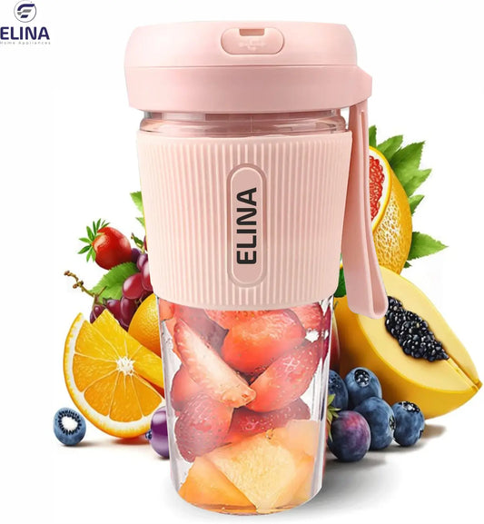 Elina Personal Portable Shaker | 450ML | USB Rechargeable