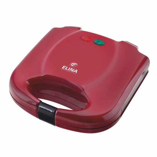 Elina 750W Sandwich Griller, Red