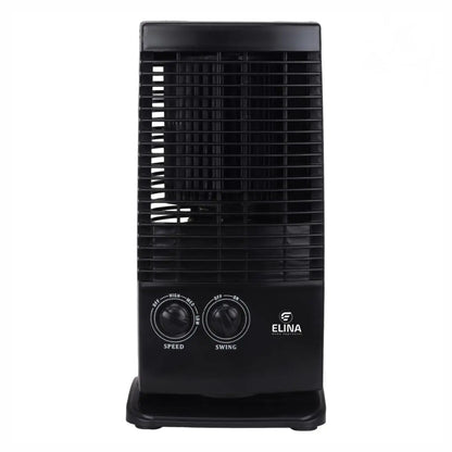 Elina High Speed Portable Tower Fan with 120° Wide Oscillation, Runs without Water, Black