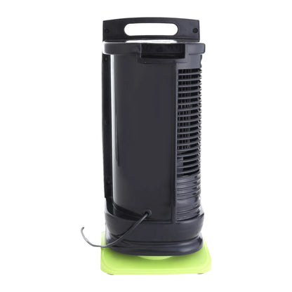 Elina High Speed Portable Tower Fan with 120° Wide Oscillation, Runs without Water, USB Charging Option, Green/Black