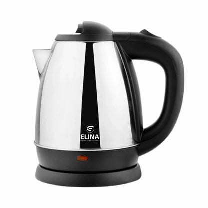 Elina 1.8 L Stainless Steel Body Electric Kettle, 1500W, Silver - Elina